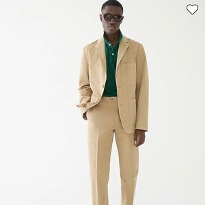 J crew-cotton-linen blend suit jacket